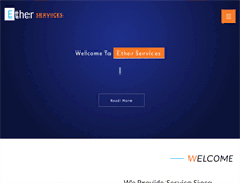 Tablet Screenshot of etherservices.com